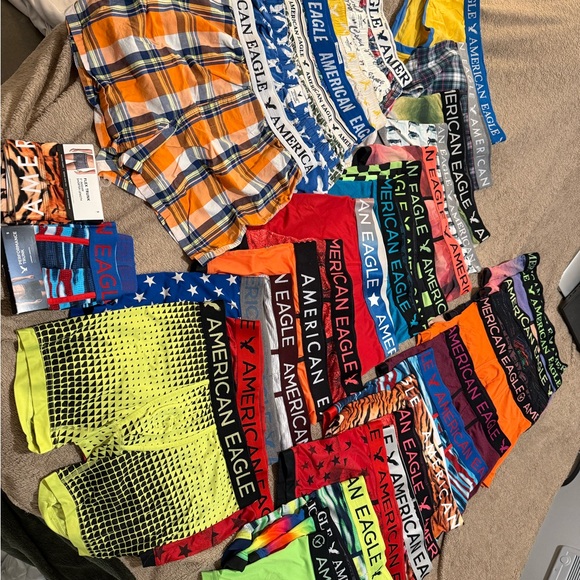American Eagle Outfitters Men's Boxer Briefs in Multicolor Collection